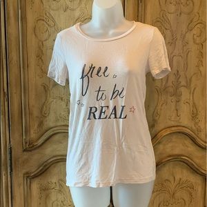 Aerie Top “Free To Be Real” Real Soft Stretch Tee Size XS
